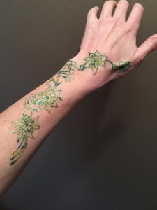 glitter arm